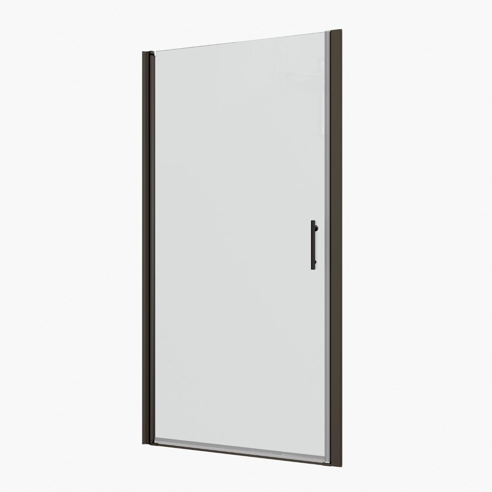 72" X 34" Aluminum And Tempered Glass Shower Door