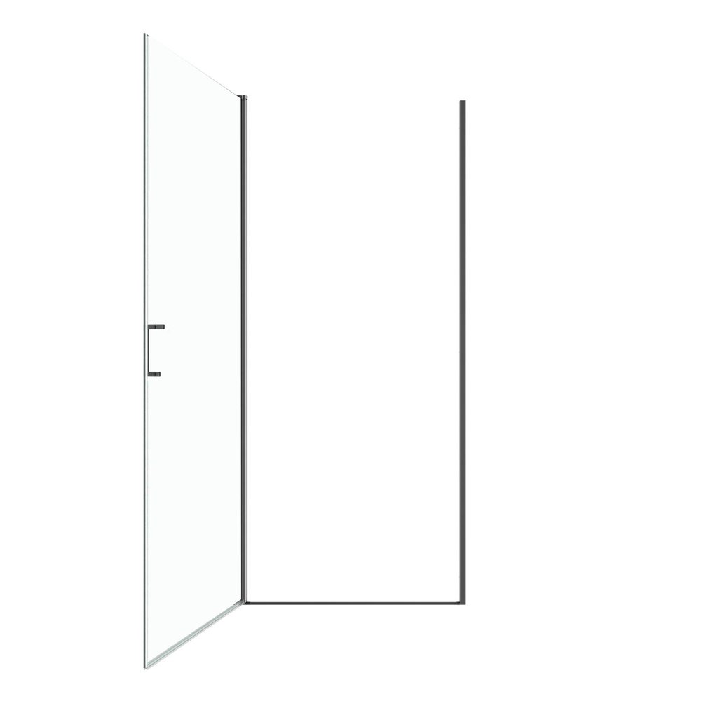 72" X 24" Aluminum And Tempered Glass Shower Door