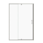 71" X 56" Metal And Tempered Glass Shower Door