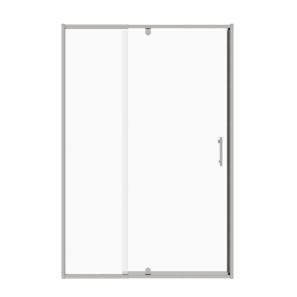 71" X 56" Metal And Tempered Glass Shower Door