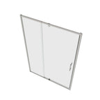 71" X 56" Metal And Tempered Glass Shower Door