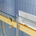 74" X 48" Tempered Glass Shower Door