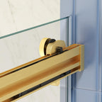 74" X 48" Tempered Glass Shower Door