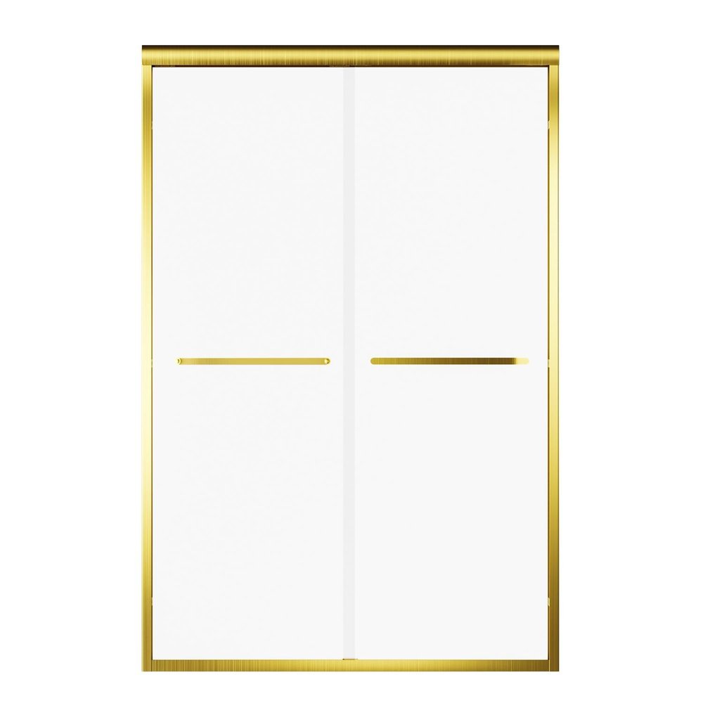 72" X 48" Aluminum And Tempered Glass Shower Door