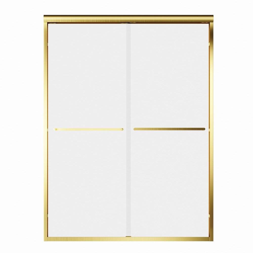 72" X 54" Aluminum And Tempered Glass Shower Door