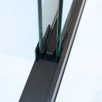 75" X 60" Aluminum And Tempered Glass Shower Door