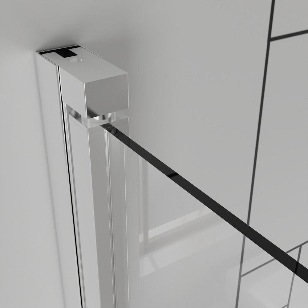 72" X 32" Aluminum And Tempered Glass Shower Door