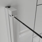 72" X 32" Aluminum And Tempered Glass Shower Door