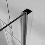 72" X 32" Aluminum And Tempered Glass Shower Door