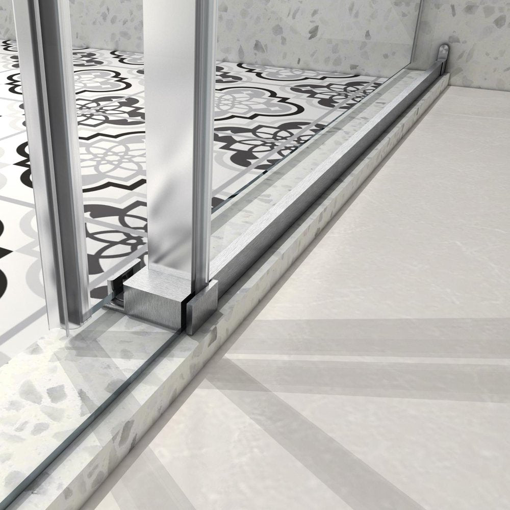 63" X 60" Tempered Glass Tub Door
