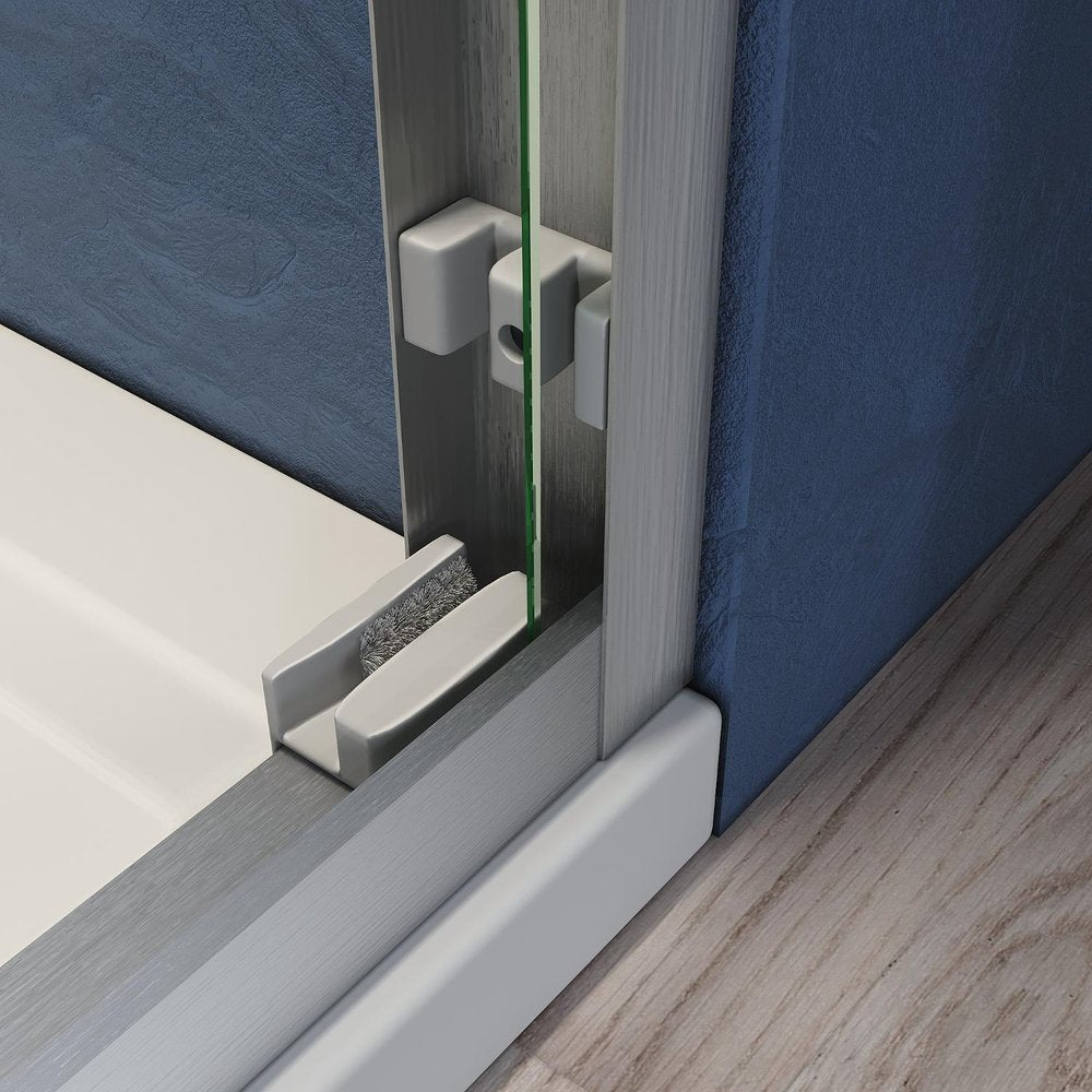 57" X 60" Tempered Glass Tub Door