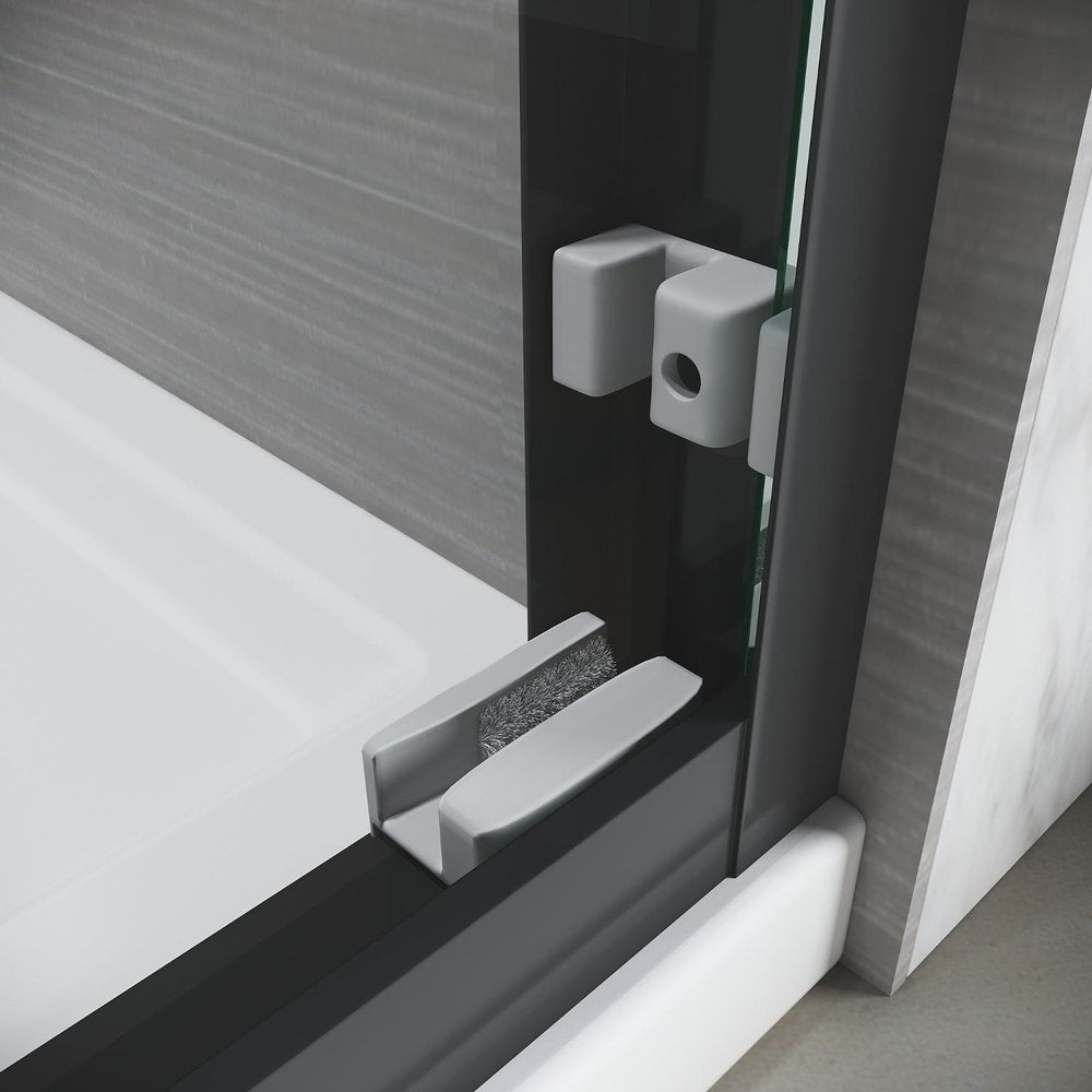 62" X 60" Tempered Glass Tub Door