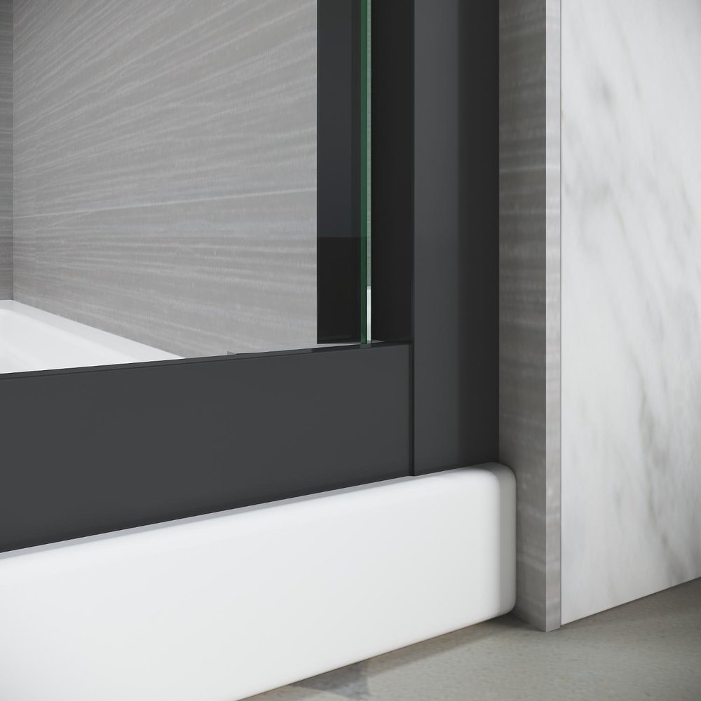62" X 60" Tempered Glass Tub Door