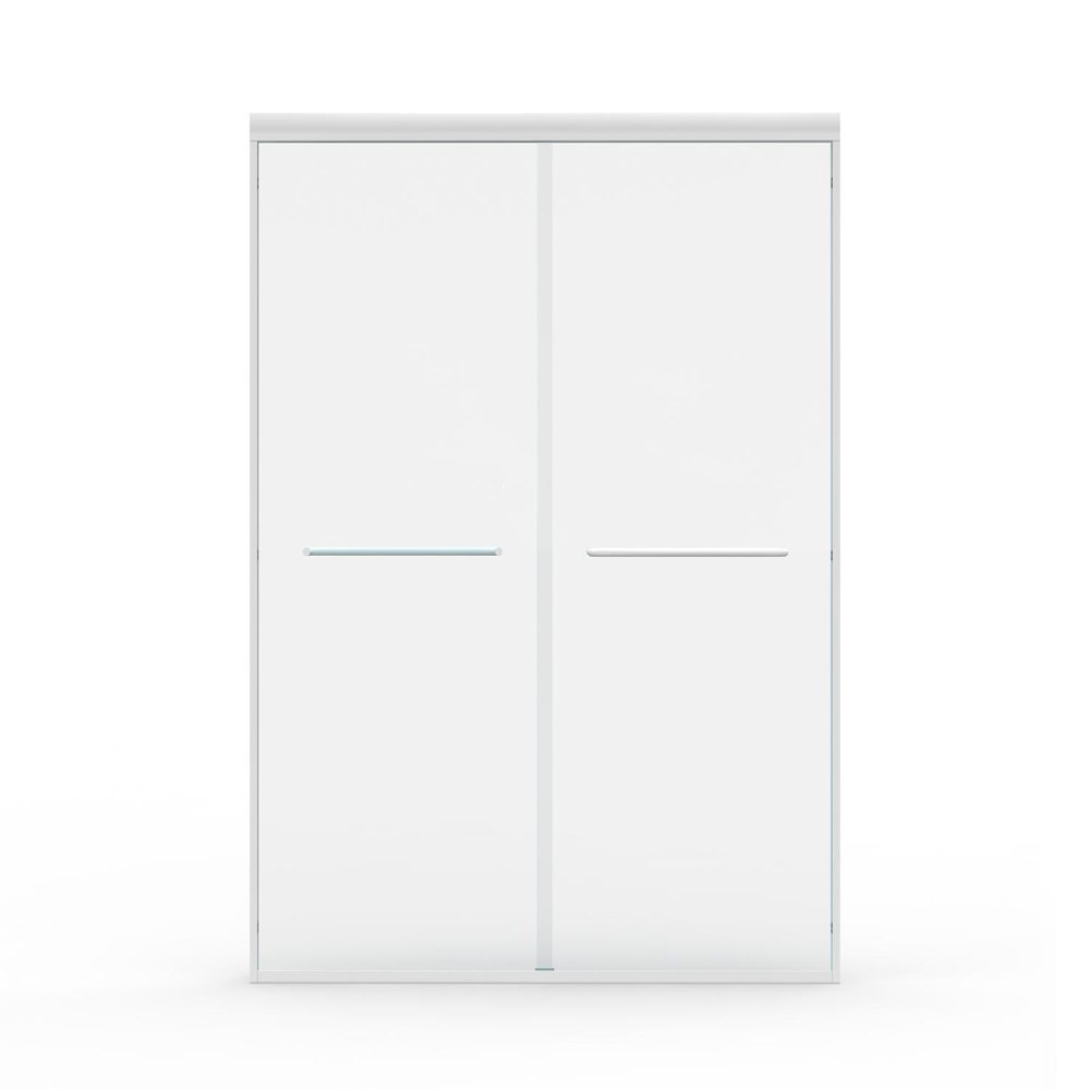 72" X 48" Aluminum And Tempered Glass Shower Door