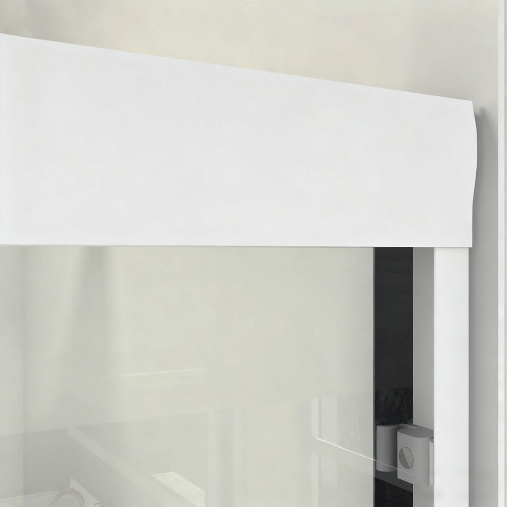 72" X 48" Aluminum And Tempered Glass Shower Door