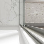 72" X 60" Aluminum And Tempered Glass Shower Door