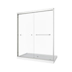 72" X 60" Aluminum And Tempered Glass Shower Door