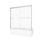 60" X 60" Aluminum And Tempered Glass Tub Door