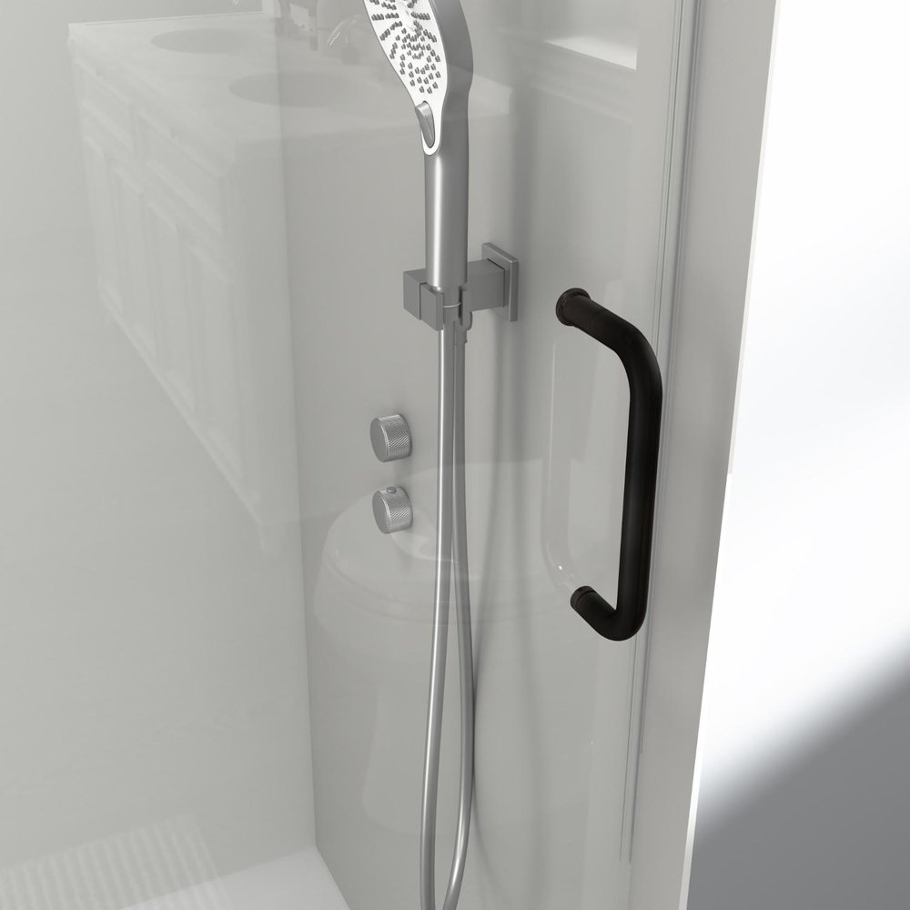 76" X 60" Tempered Glass Shower Door