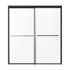 60" X 50" Aluminum And Tempered Glass Tub Door