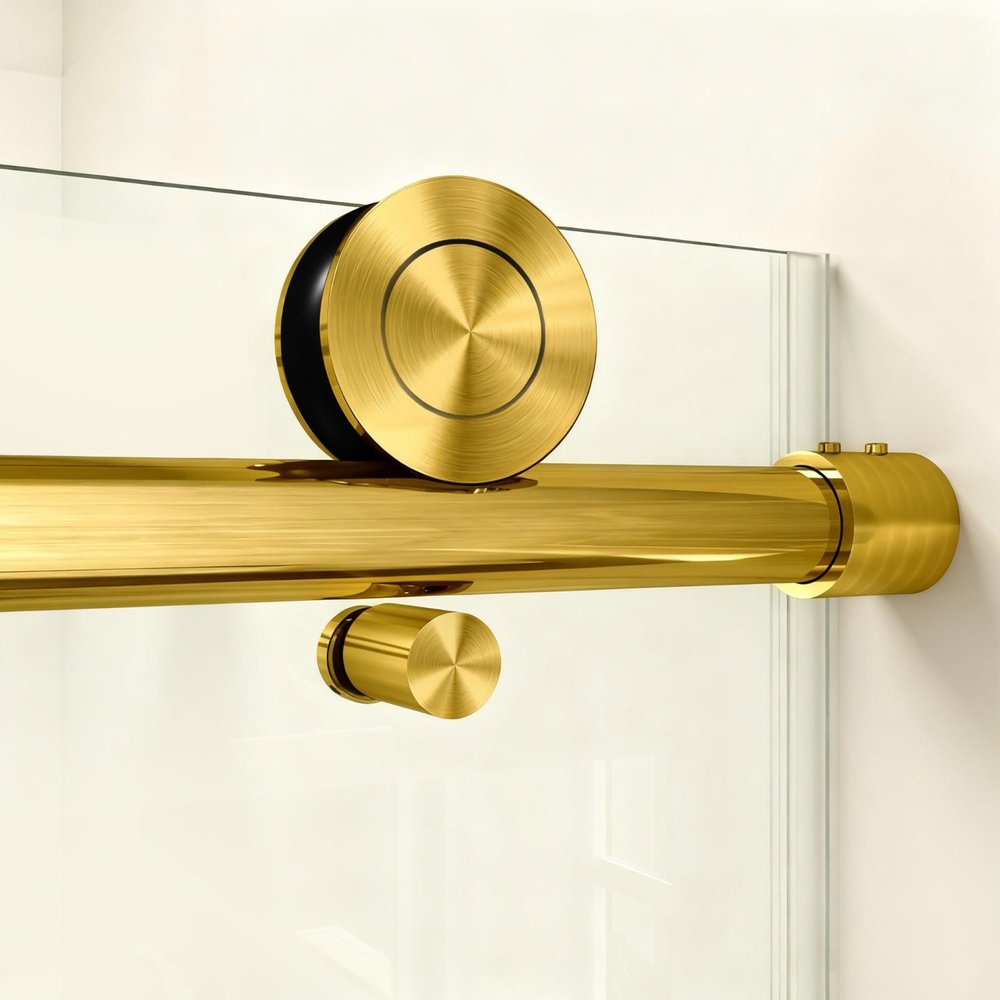 76" X 56" Tempered Glass Shower Door