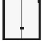 72" X 34" Aluminum And Tempered Glass Shower Door