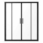 72" X 60" Aluminum And Tempered Glass Shower Door