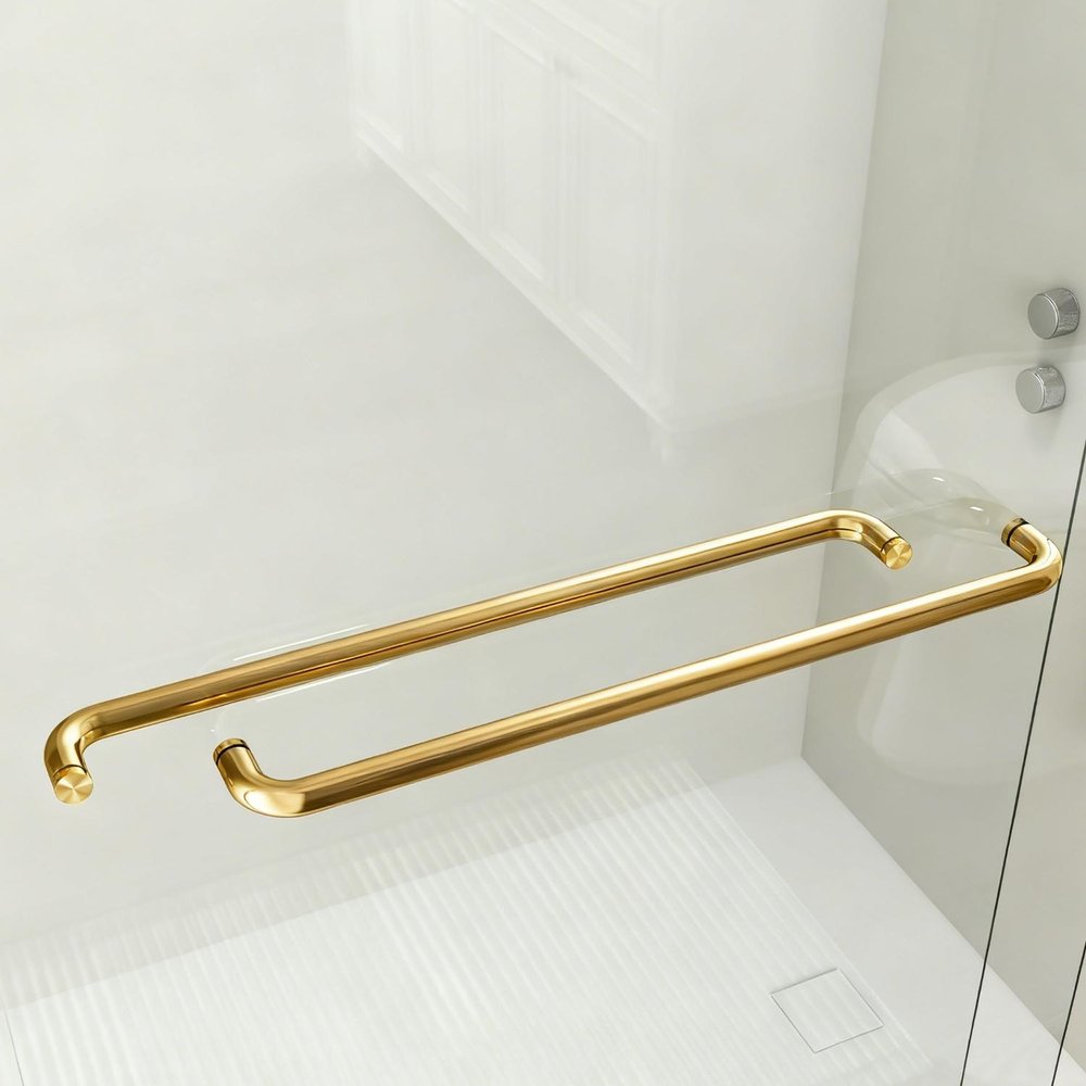 72" X 48" Aluminum And Tempered Glass Shower Door