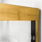 72" X 48" Aluminum And Tempered Glass Shower Door