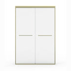 72" X 48" Aluminum And Tempered Glass Shower Door