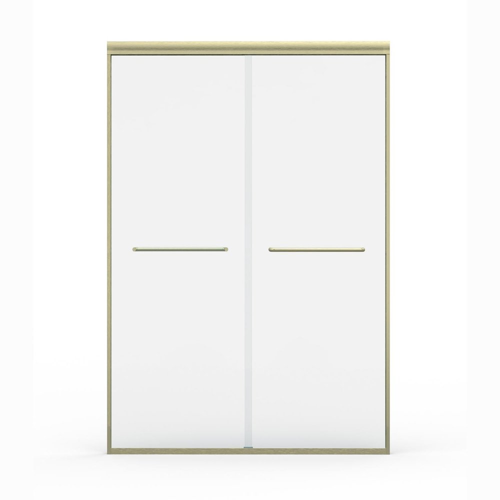 72" X 48" Aluminum And Tempered Glass Shower Door