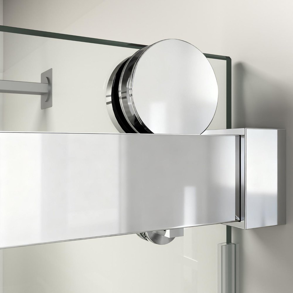 76" X 60" Tempered Glass Shower Door