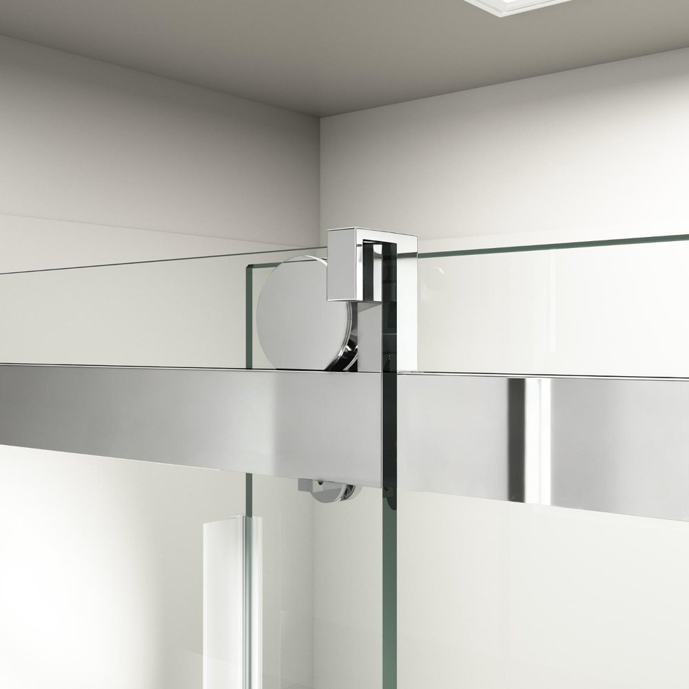 76" X 60" Tempered Glass Shower Door