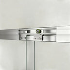 72" X 48" Aluminum And Tempered Glass Shower Door