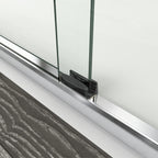 72" X 48" Aluminum And Tempered Glass Shower Door