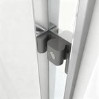 72" X 48" Aluminum And Tempered Glass Shower Door