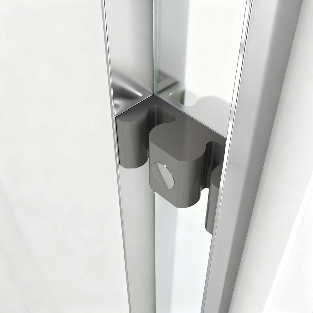 72" X 48" Aluminum And Tempered Glass Shower Door