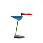 17" Black Two Light Swing Arm Bird Desk Lamp