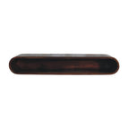 36" Chestnut Solid Wood Floating Wall Mount Console Table With Shelf