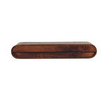 36" Chestnut Solid Wood Floating Wall Mount Console Table With Shelf