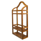 12" Natural Solid Wood Wall Mounted Bathroom Shelves