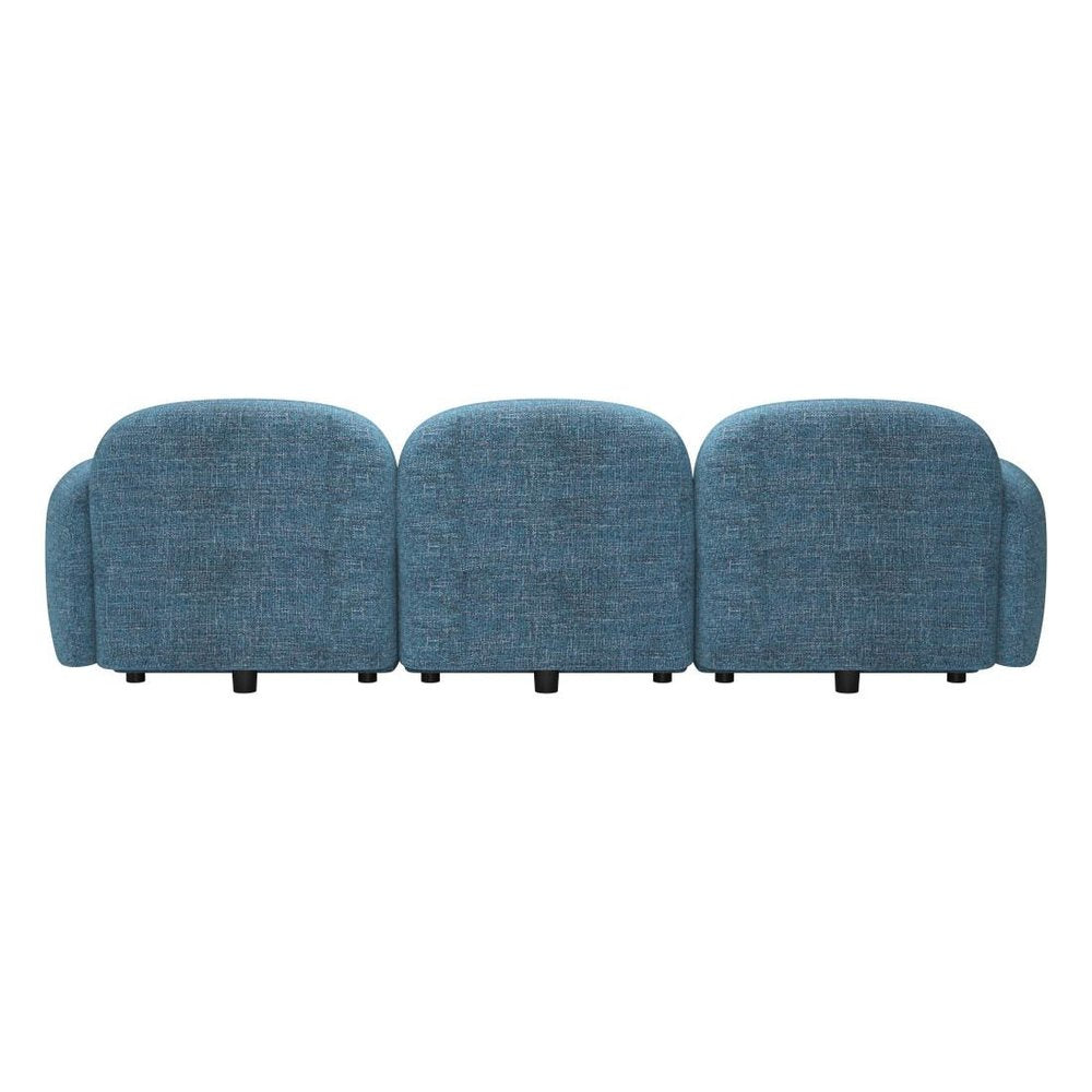 101" Blue Upholstered Modular Sofa