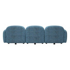 101" Blue Upholstered Modular Sofa