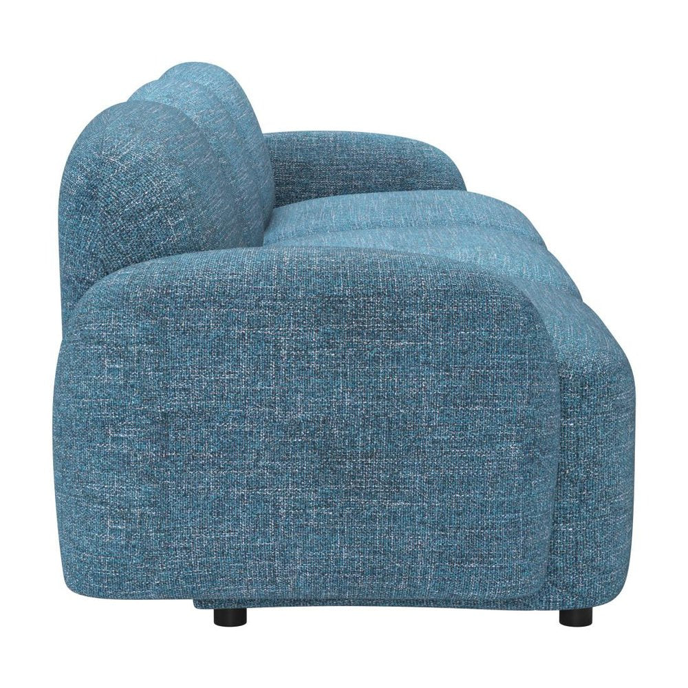 101" Blue Upholstered Modular Sofa