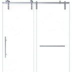 76" X 48" Tempered Glass Shower Door