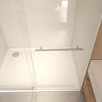 76" X 48" Tempered Glass Shower Door