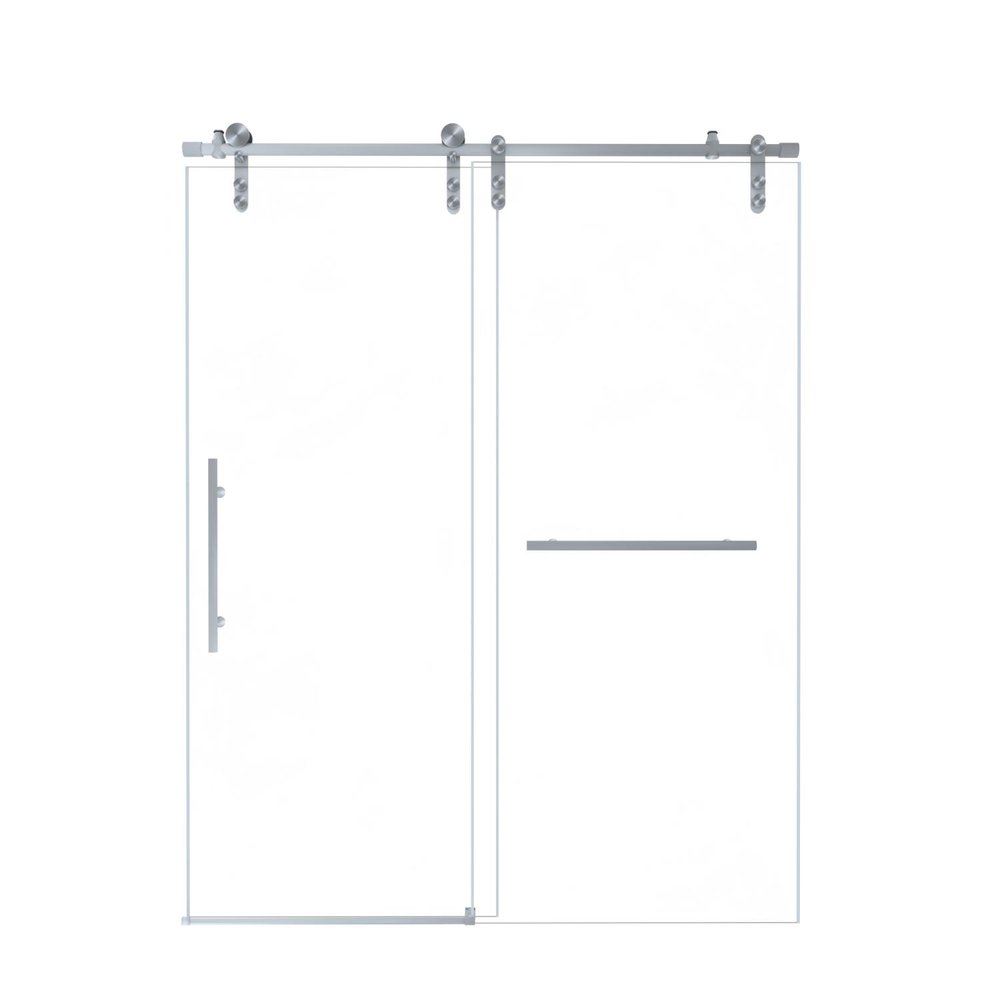 76" X 48" Tempered Glass Shower Door