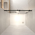 76" X 60" Tempered Glass Shower Door