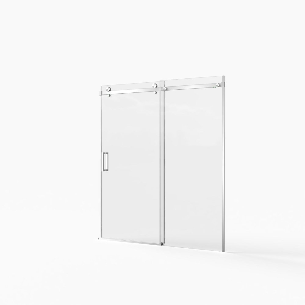 72" X 60" Tempered Glass Shower Door