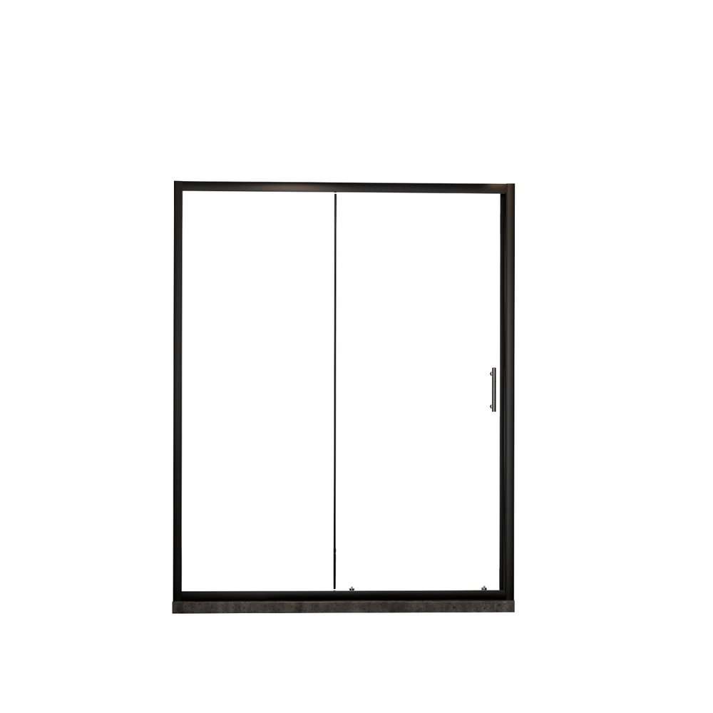 72" X 60" Aluminum And Tempered Glass Shower Door